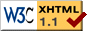 W3C XHTML 1.1 Validated